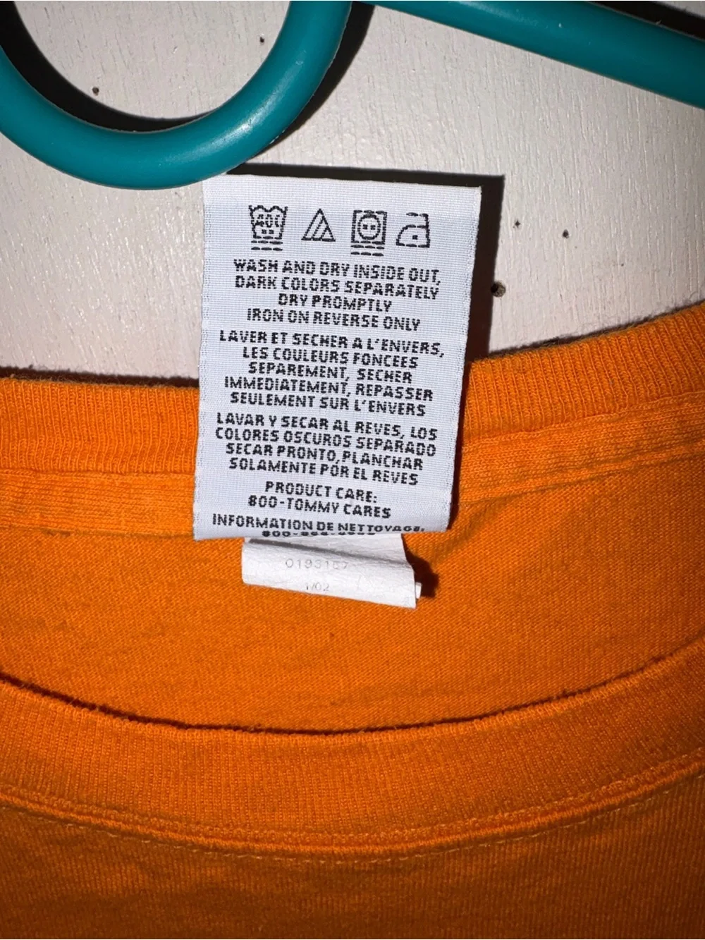 Vintage Tommy Hilfiger Orange Logo Tee